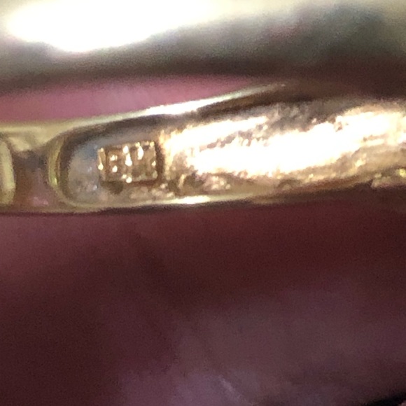 Vintage Effy BH 14kt Genuine Lemon Citrine & Amethyst Ring Size 8 - Picture 5 of 15